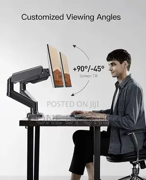 Dual Monitor Desk Mount Stand Full Motion Arm 17-32 Inch