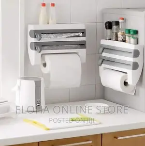Multifunctional Kitchen Cling Film Holder and Cutter