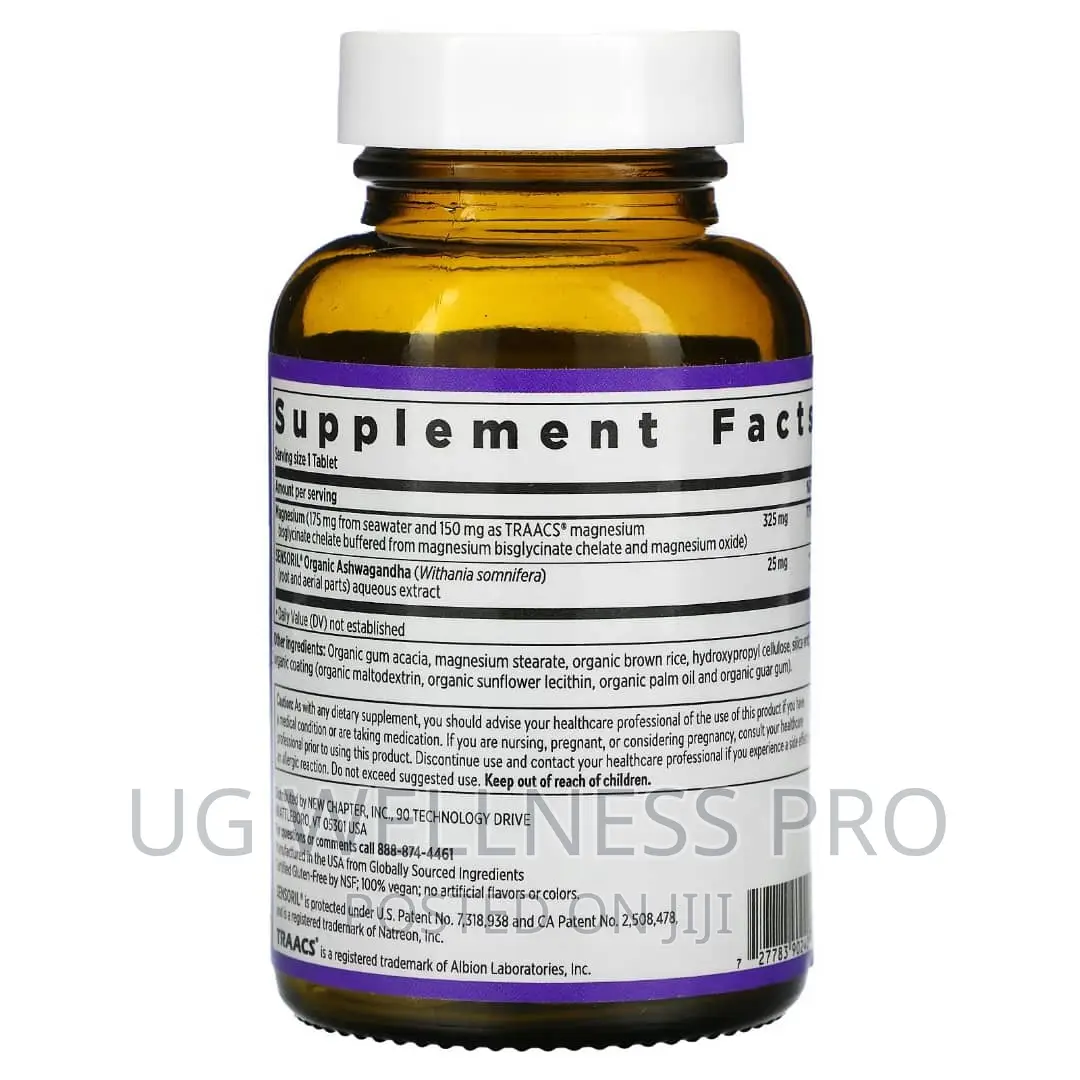 New Chapter, Magnesium + Ashwagandha, 30 Vegan