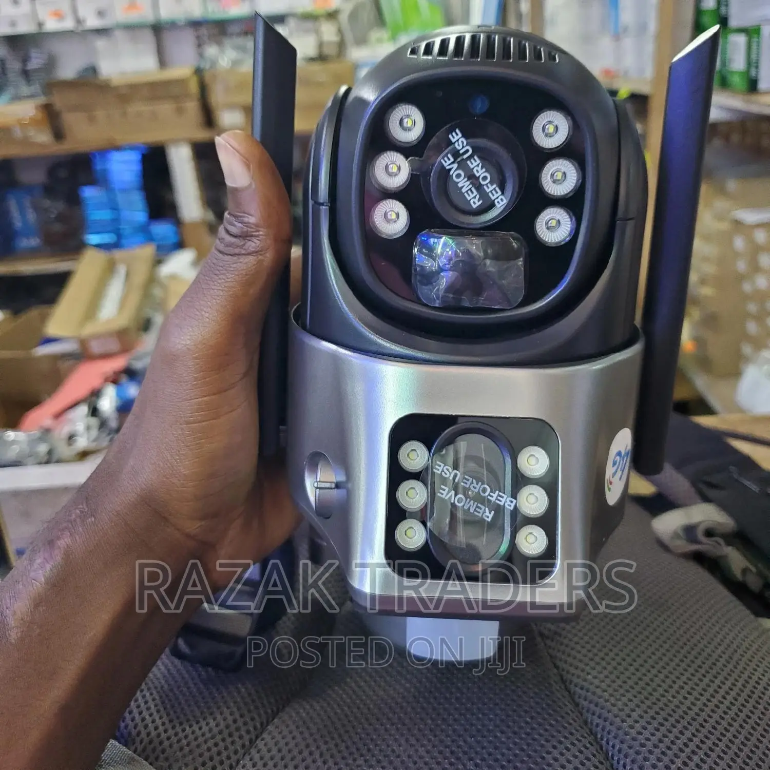 Dual Lens Solar 4G Simcard Outdoor Rechargeable Camera