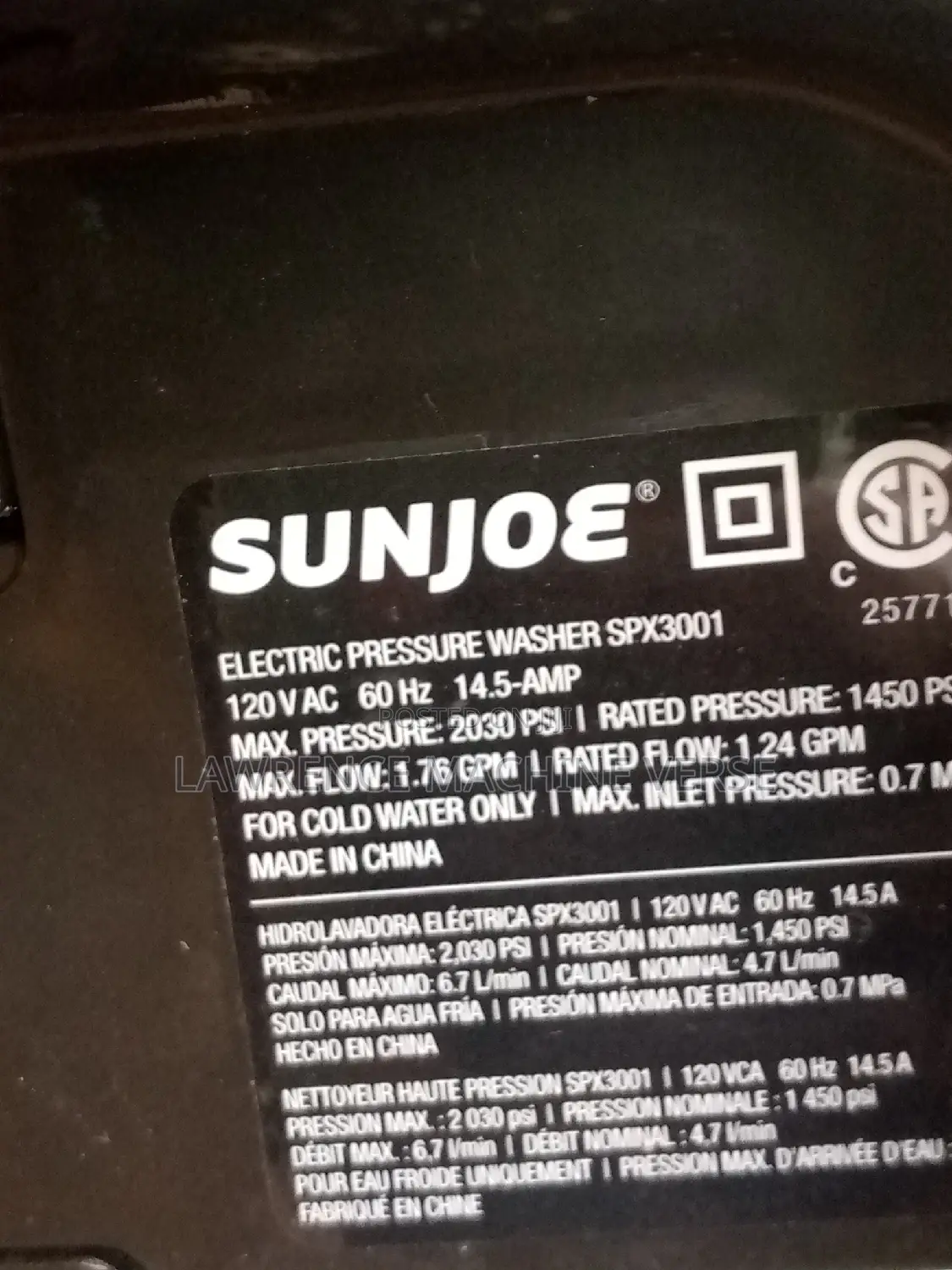 Pressure Washer With 1450 PSI