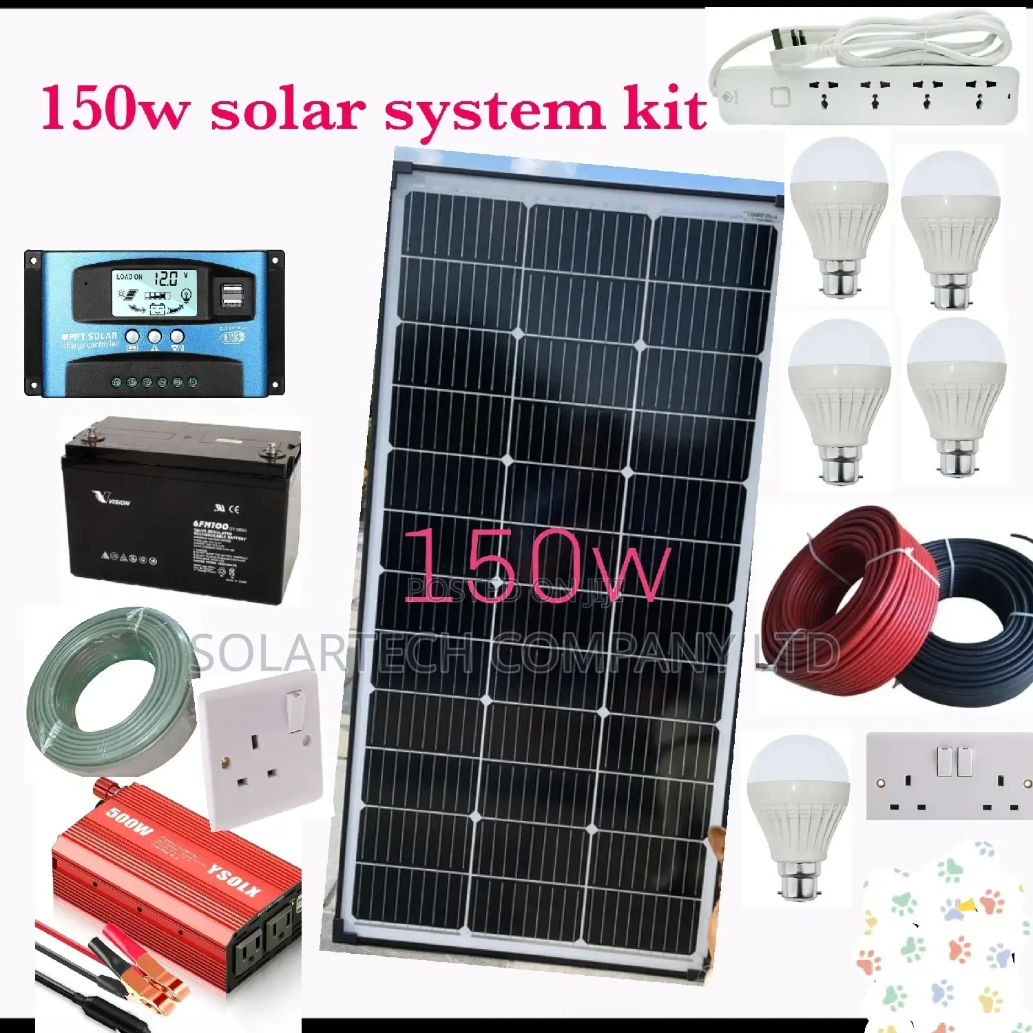 150w Solar Energy System Full Kit