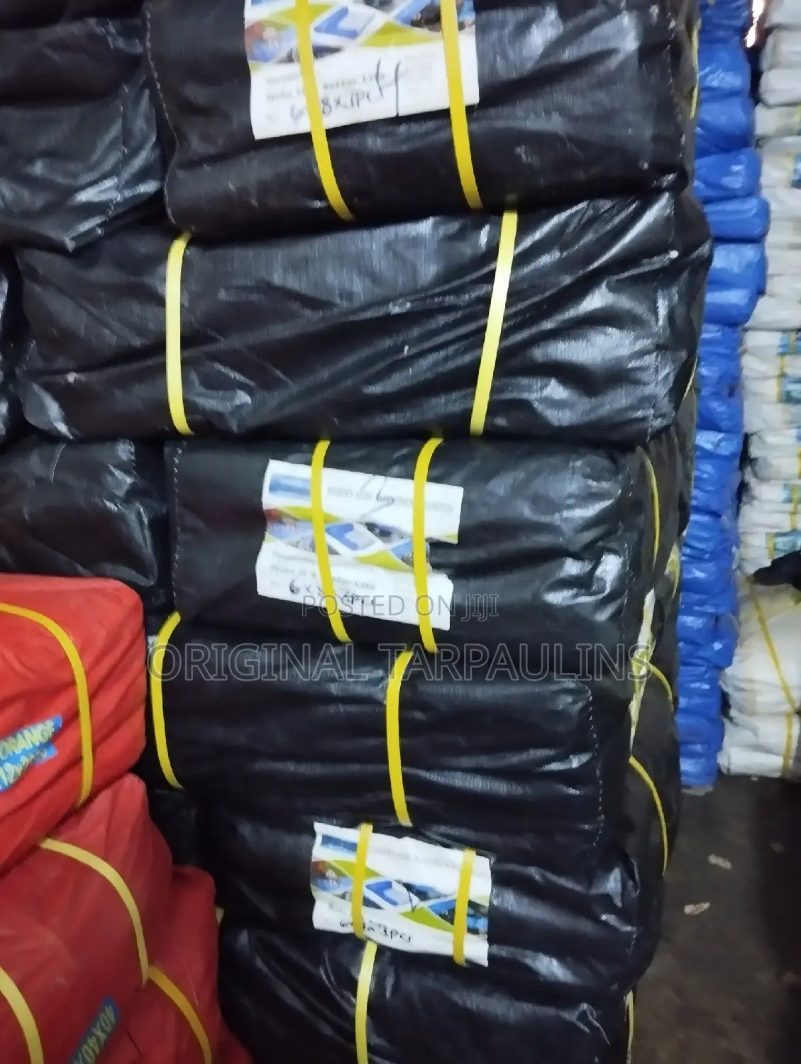 Heavy Black Tarpulins