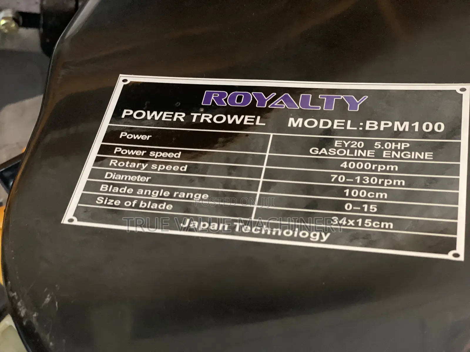Power Float / Power Trowel