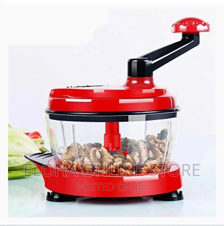 Manual Hand Crank Food Chopper Sharp Blades