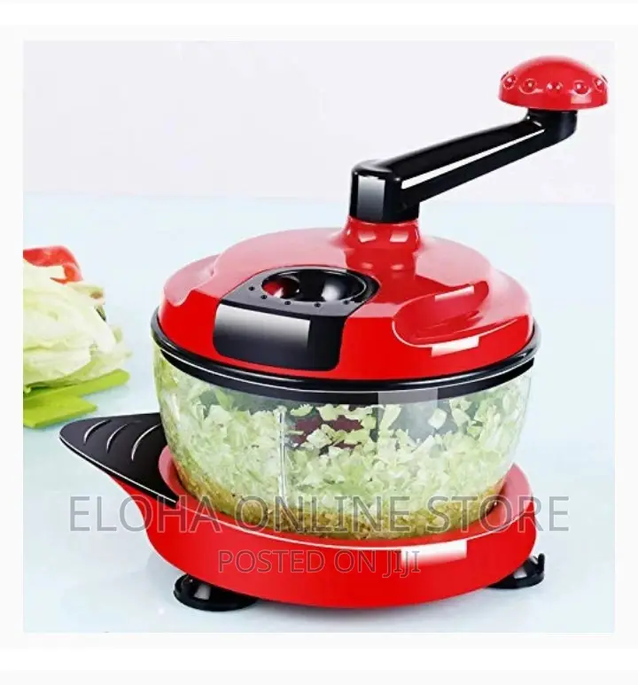 Manual Hand Crank Food Chopper Sharp Blades