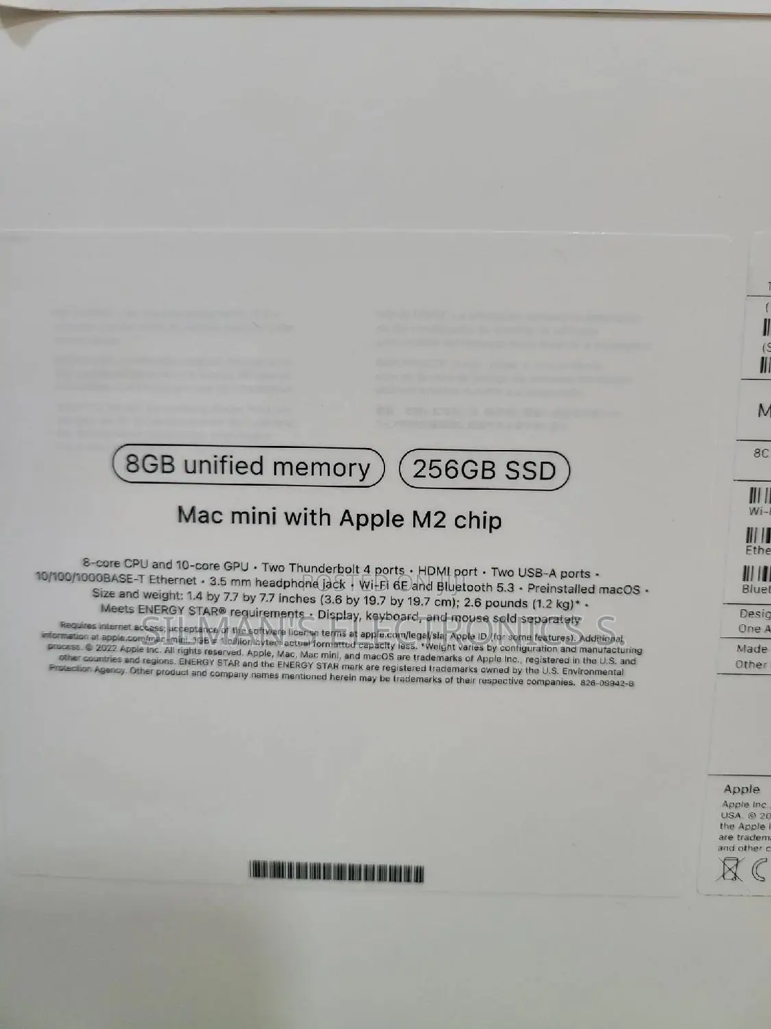 New Desktop Computer Apple Mac Mini M2 8GB Apple M2 SSD 256GB