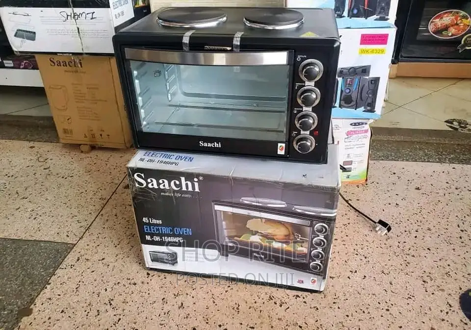 Saachi 45 Litres Electric Mini Oven Cooker With Hot Plates
