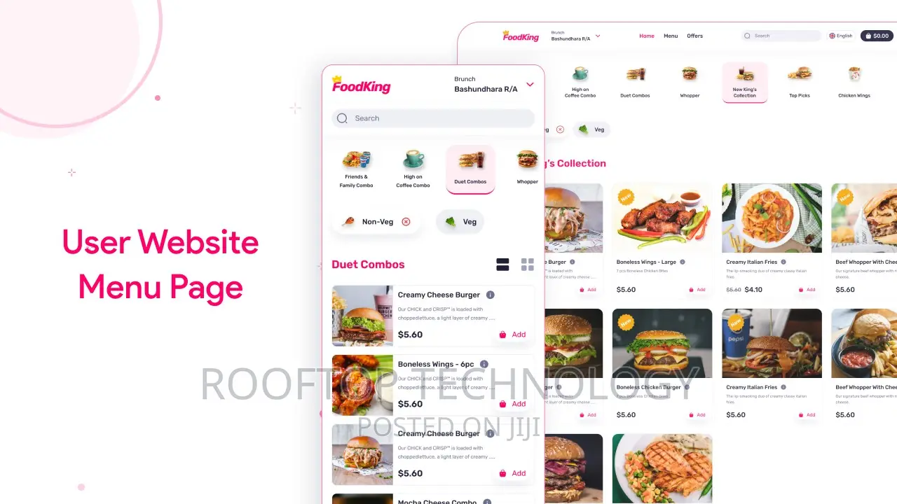 Foodking - Restaurant Food Delivery System With Admin Panel
