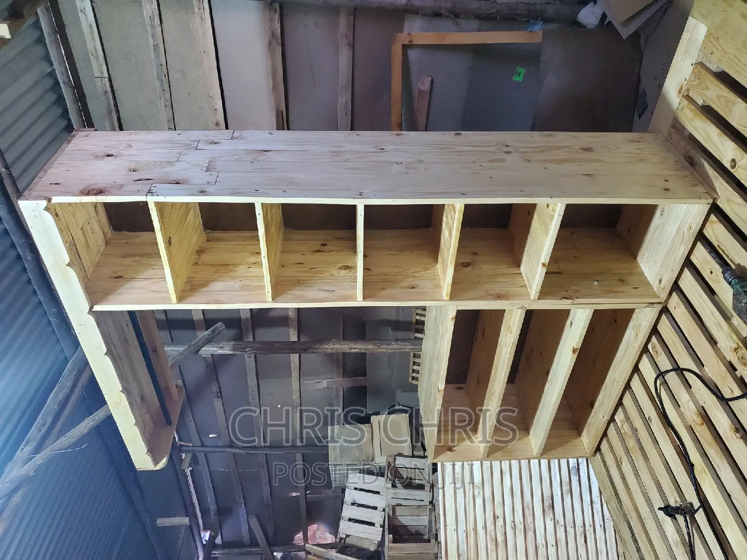 Pallet Wardrobe and Shoe Rack Combined