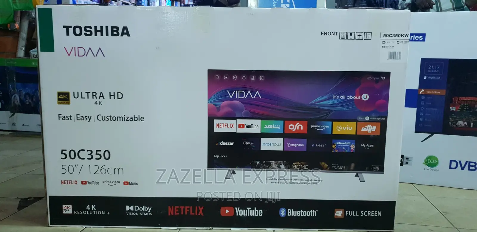 Toshiba 50-Inch Uhd -Vidaa Smart Led Tv