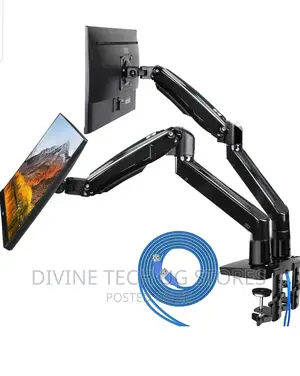 Dual Monitor Desk Mount Stand Full Motion Arm 17"- 32 Inch