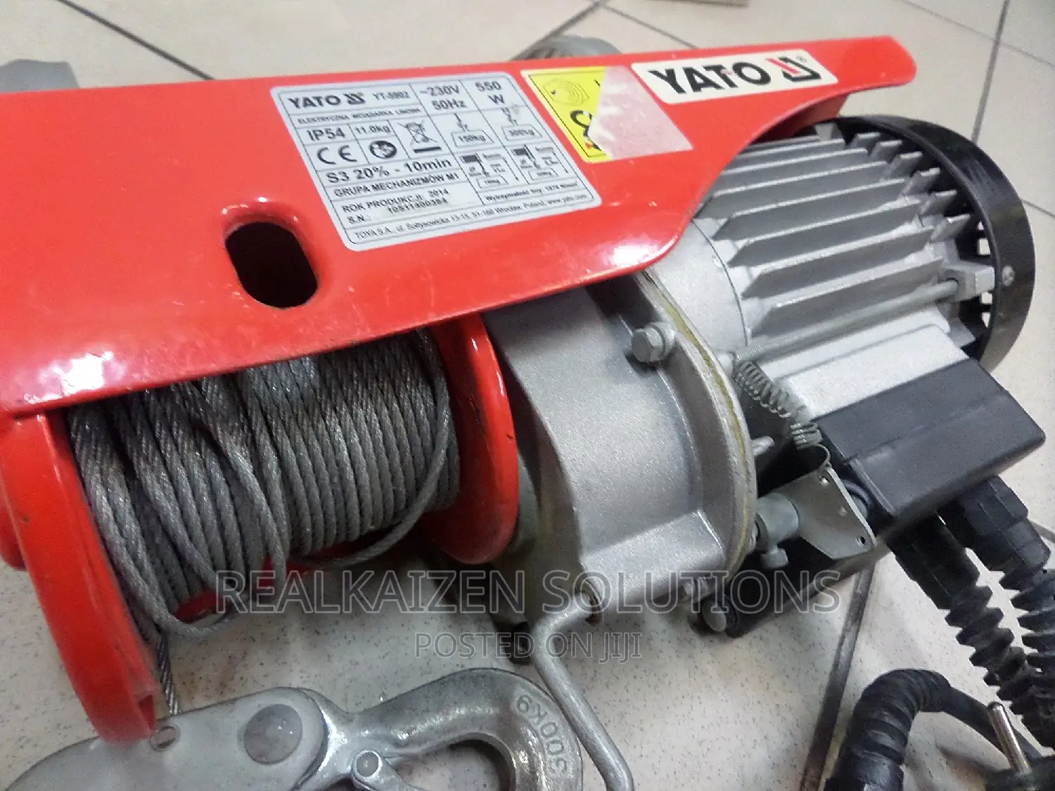 Poland YATO Premium 300kg Electric Hoist | Winch 550W