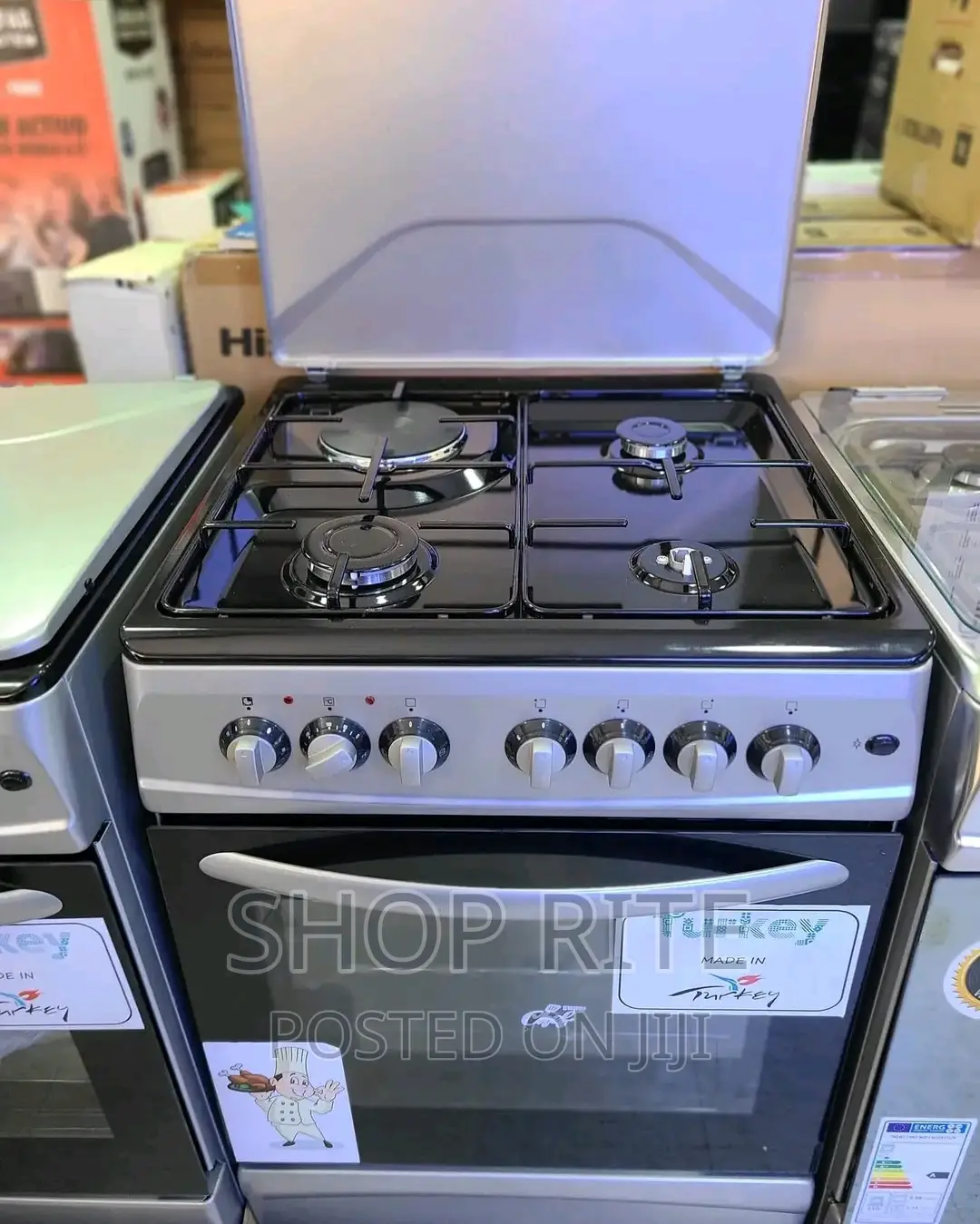 Super Chef 3gas 1electric 60cm by 60cm Original Cooker