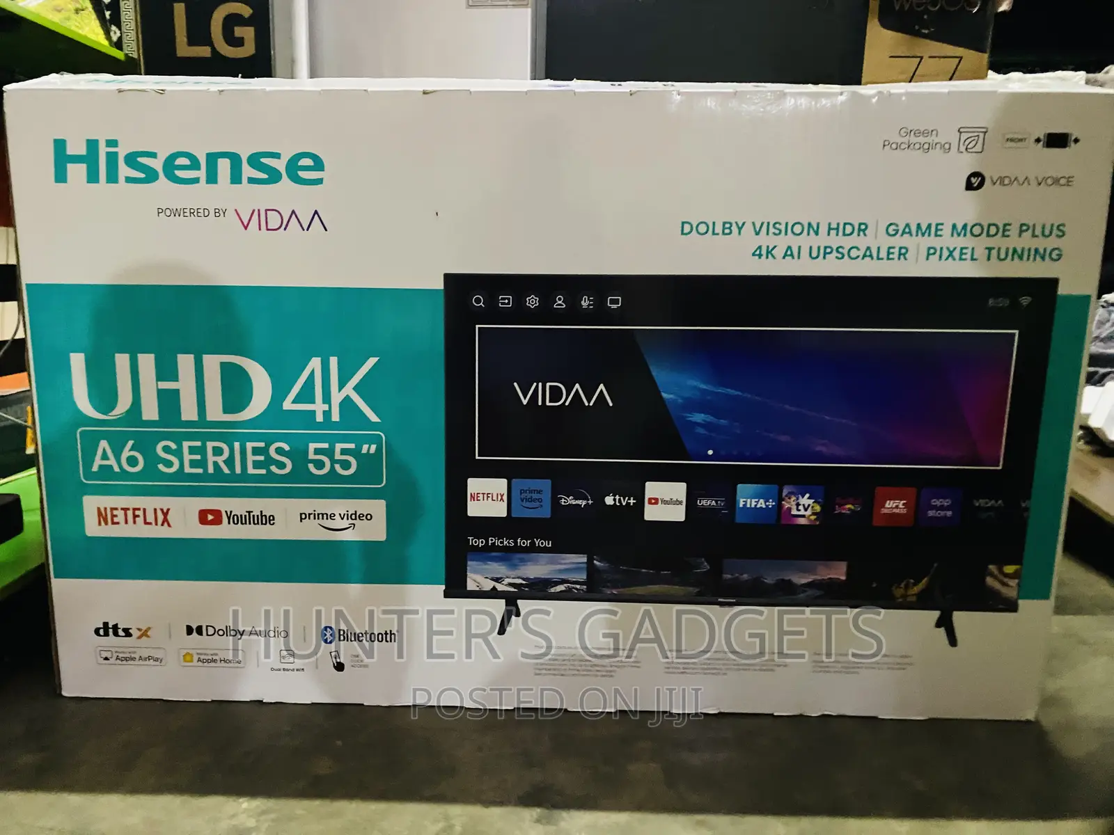 Hisense 55 Inch A6 Series New Model Brand New Frameless