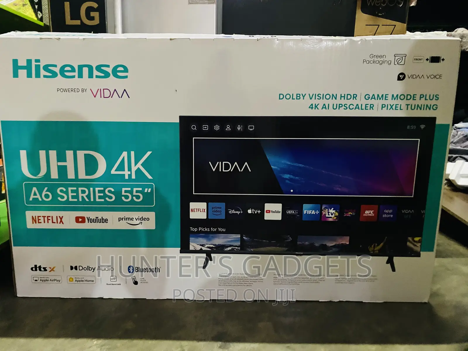 Hisense 55 Inch A6 Series New Model Brand New Frameless