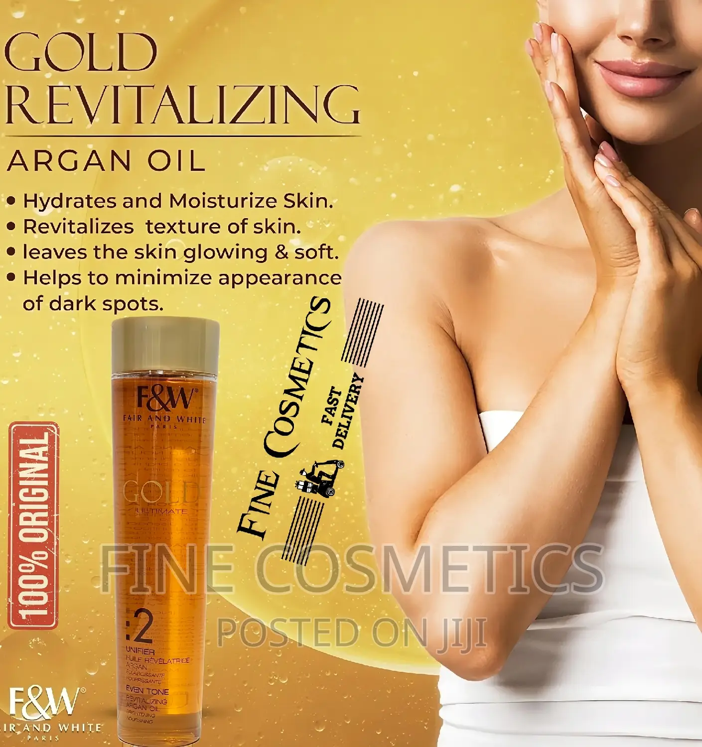 FAIR AND WHITE GOLD:2 |Revtalizing, Toning + Brightening Oil