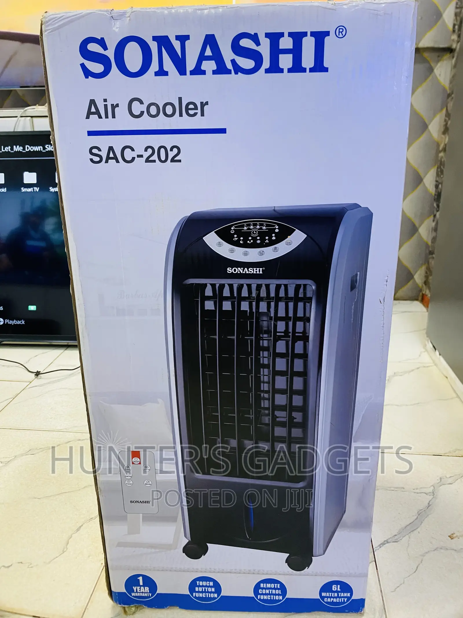 Sonashi Air Cooler 6 Liters Water Tank Brand New Original