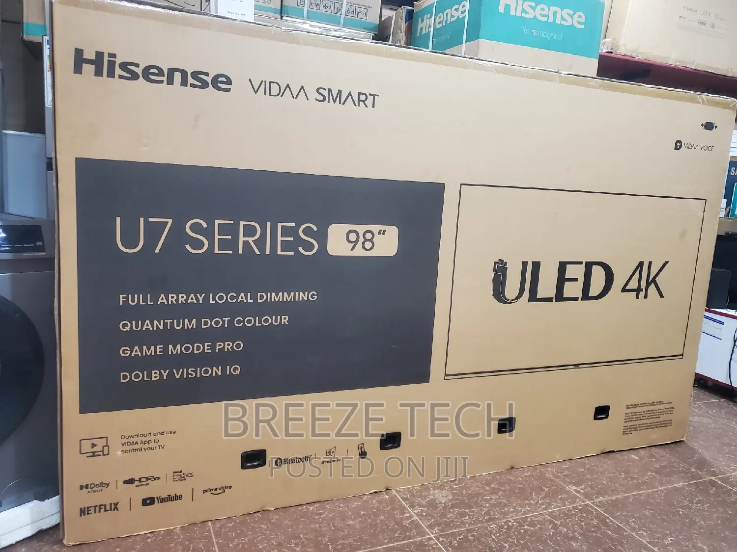 U7 Hisense Smart 98"Inch Flat Screen