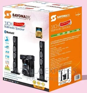 Sayona 3.1 Ch Speaker Subwoofer + Bluetooth -SHT1204BT
