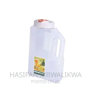 Plastic Water Fridge Bottle With 4 Glasses, 1.5L