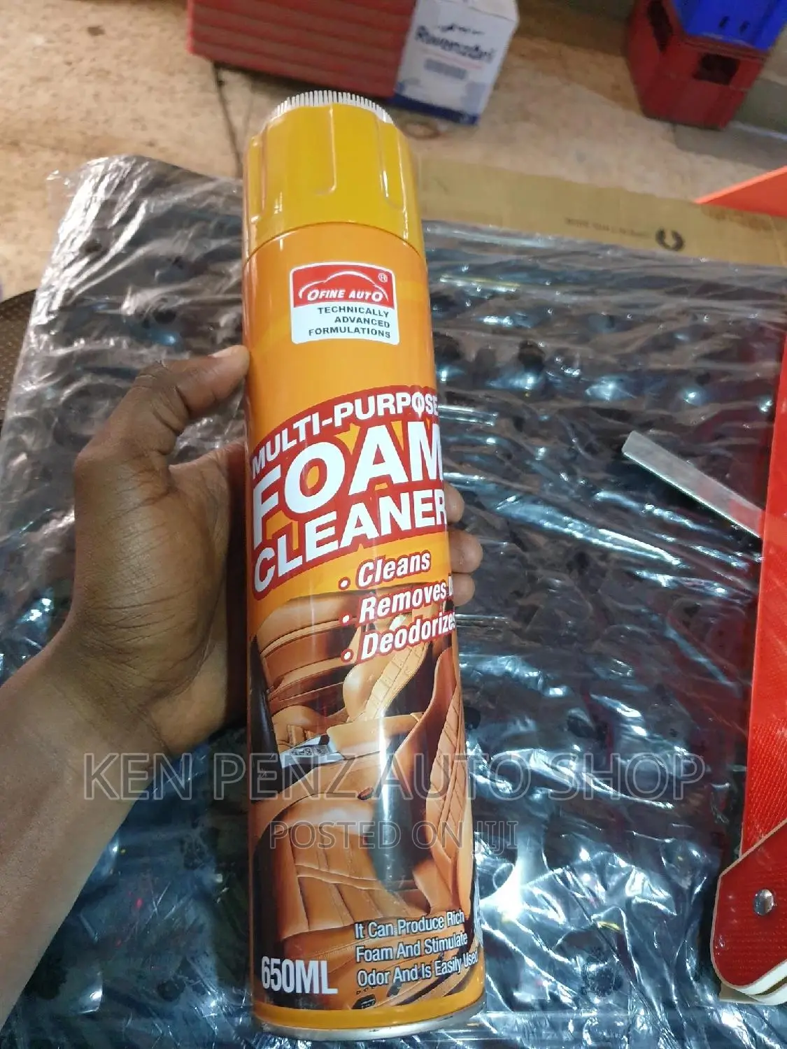 Car Seat Cover and Interior Foam Cleaner