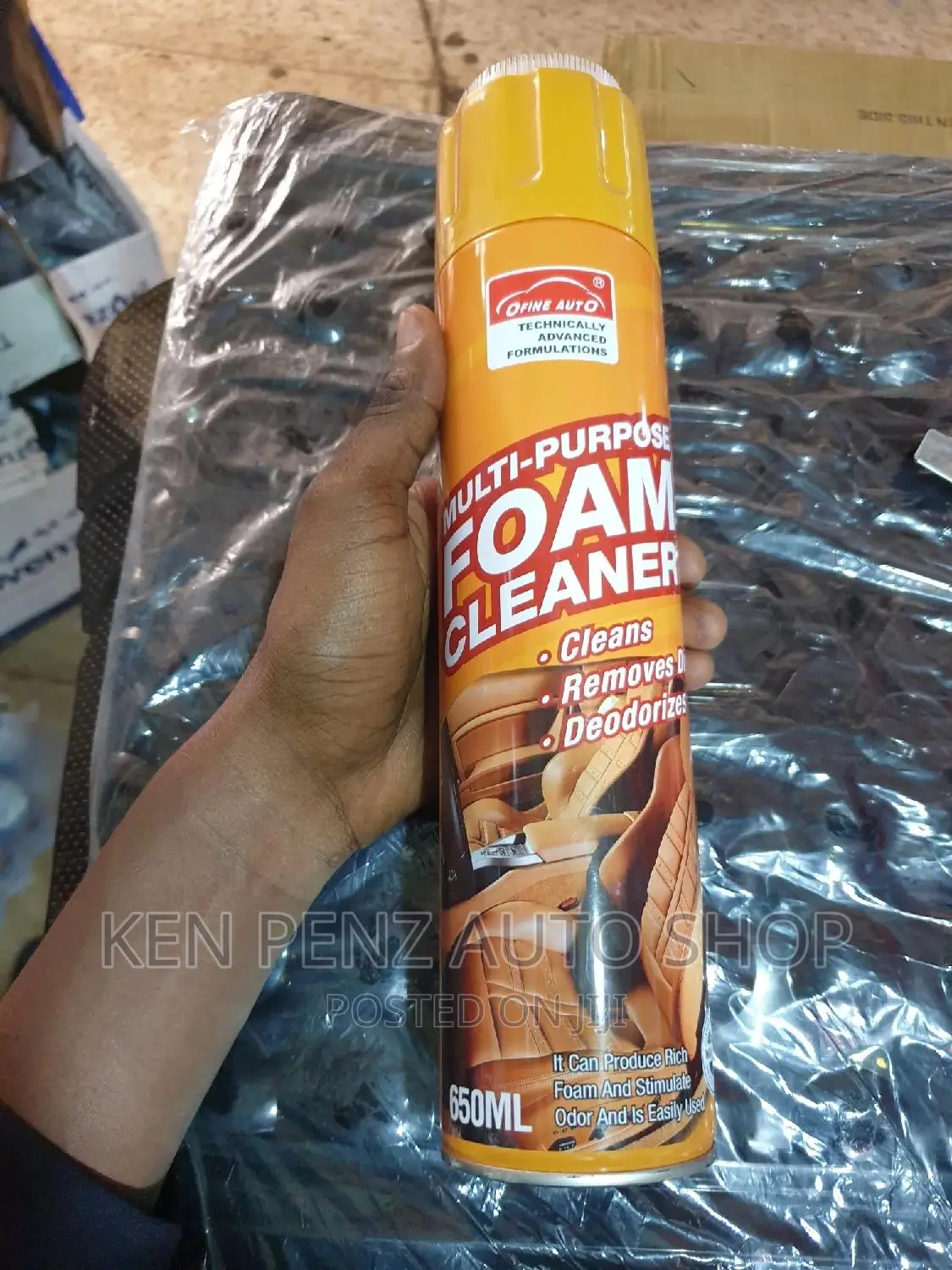 Car Seat Cover and Interior Foam Cleaner