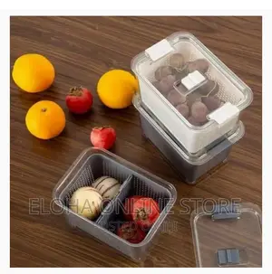 2 in 1 Fridge Drain Basket and Storage Containers