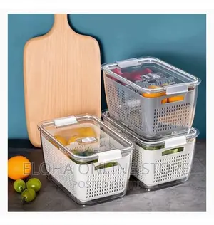 2 in 1 Fridge Drain Basket and Storage Containers