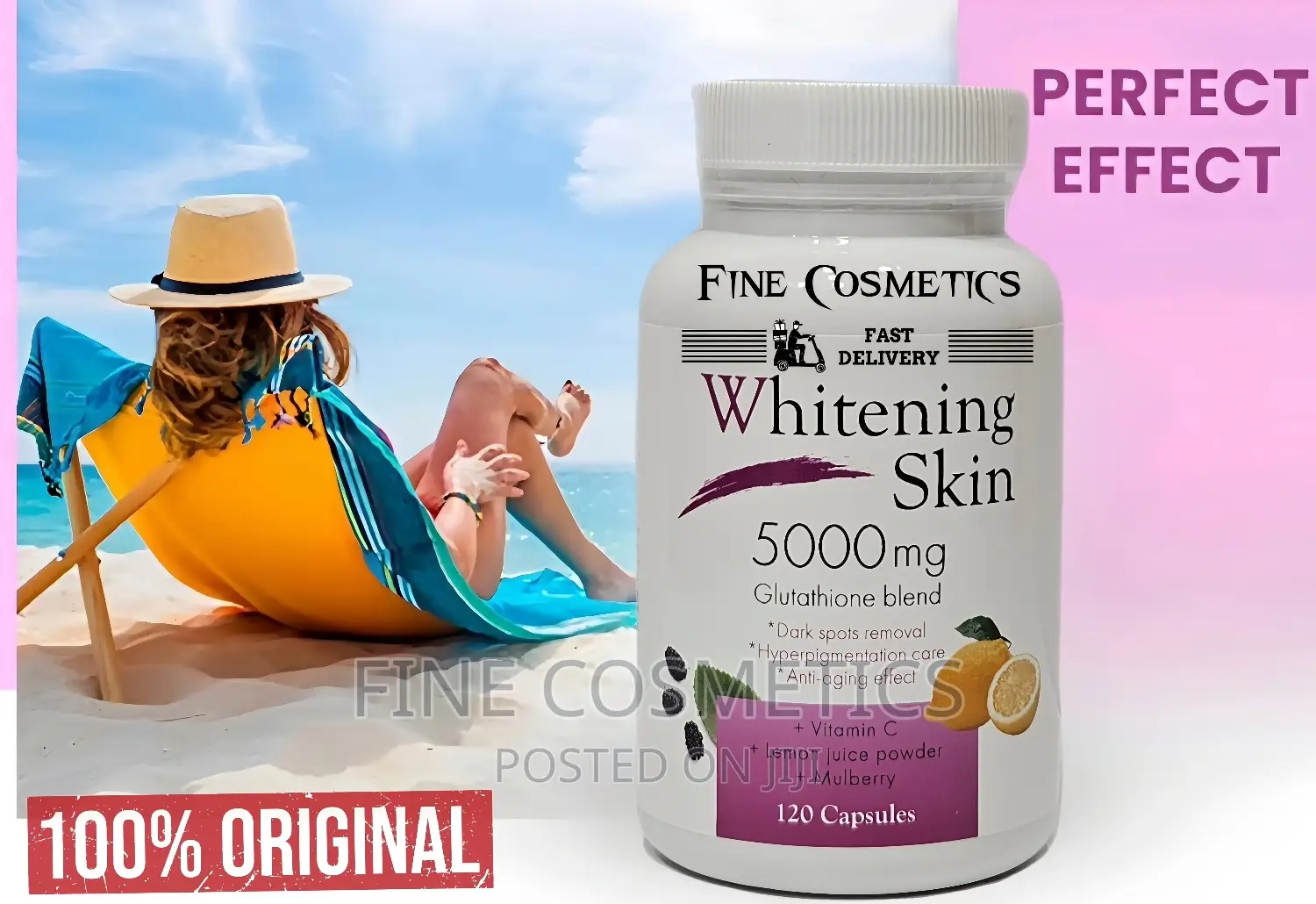 WHOLESALE ONLY, Skin Whitening Pills Wiz Glutathione.120caps