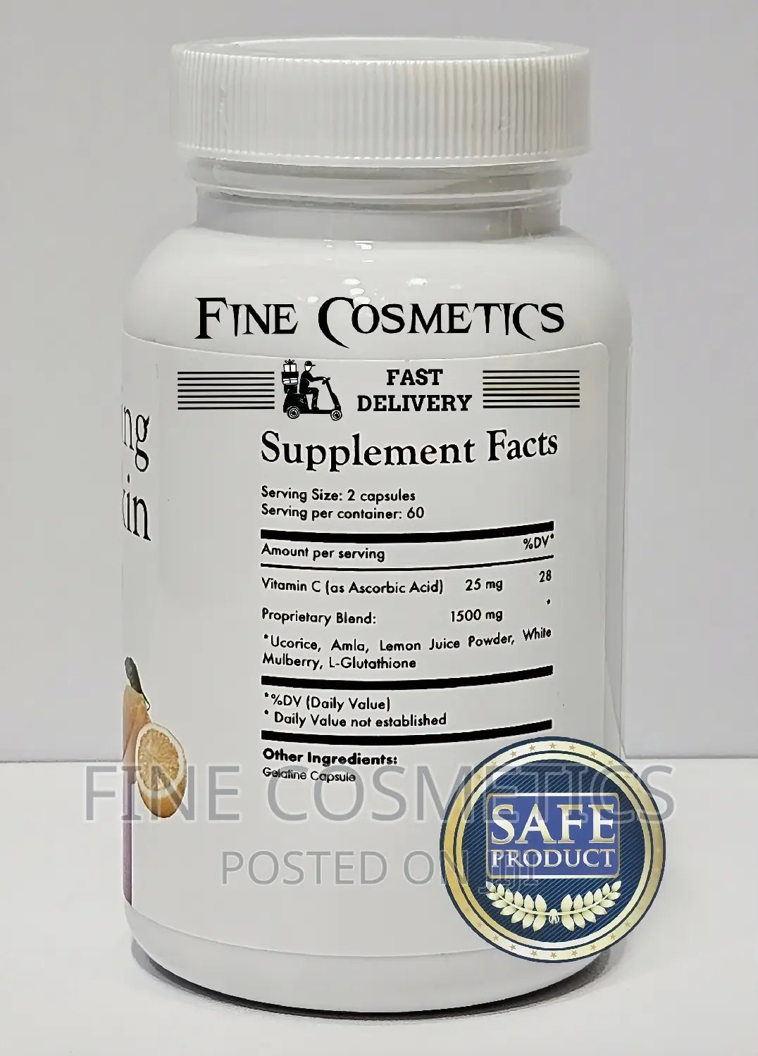 WHOLESALE ONLY, Skin Whitening Pills Wiz Glutathione.120caps