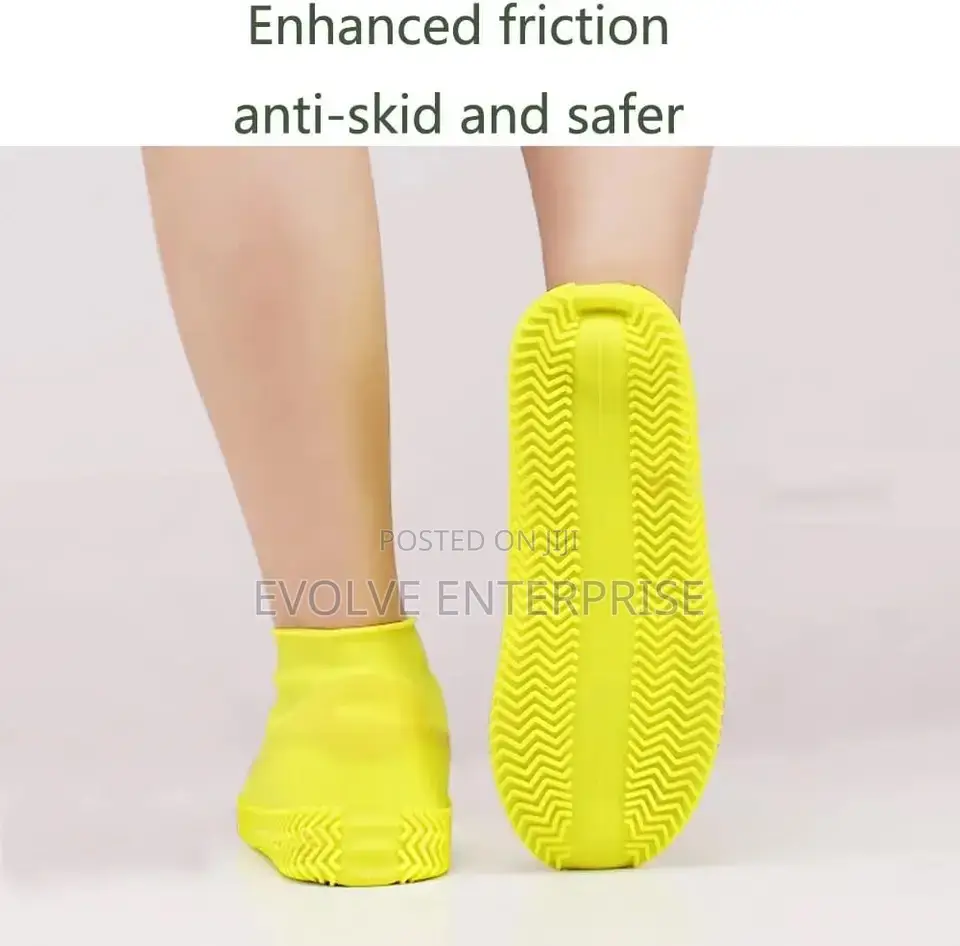 1 Pair Waterproof Non-slip Silicone Shoes Rain Boots