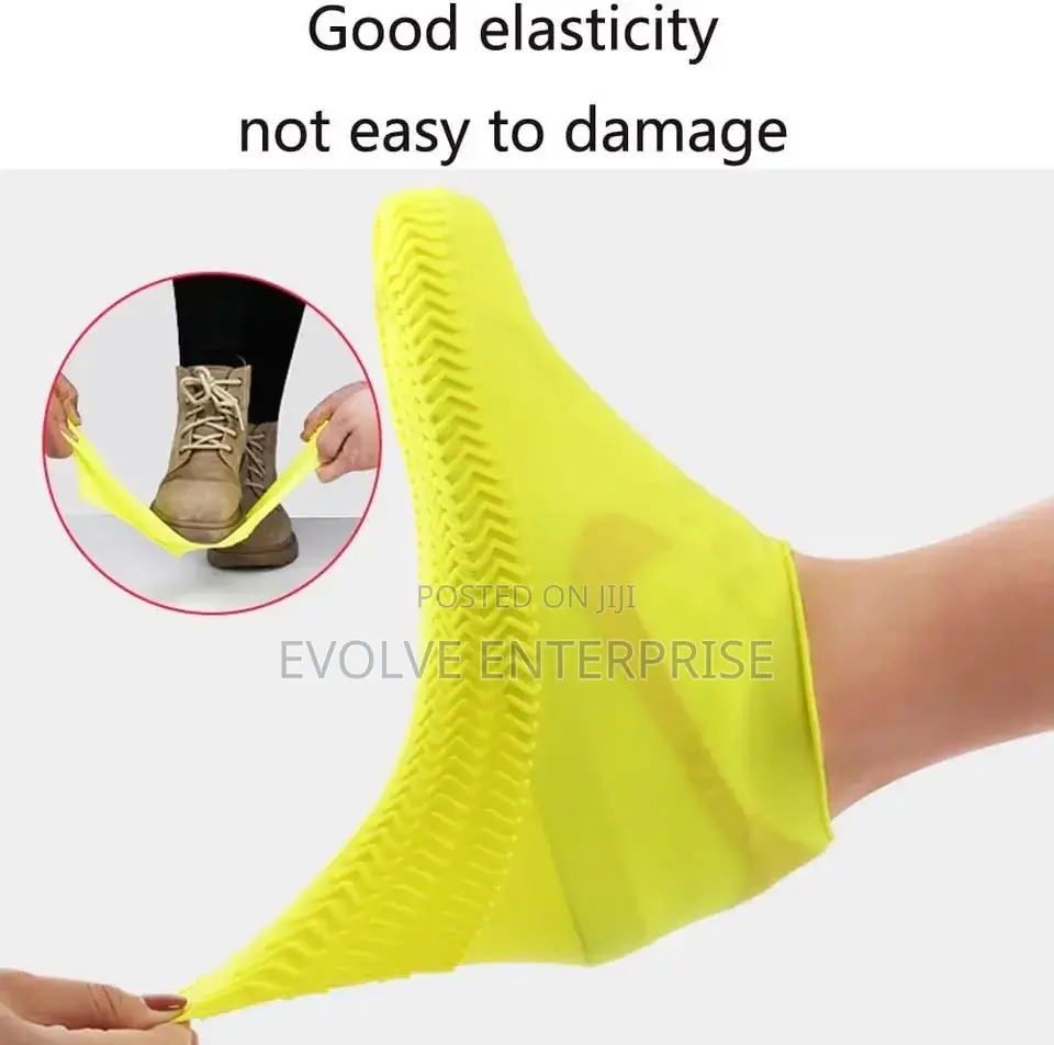 1 Pair Waterproof Non-slip Silicone Shoes Rain Boots