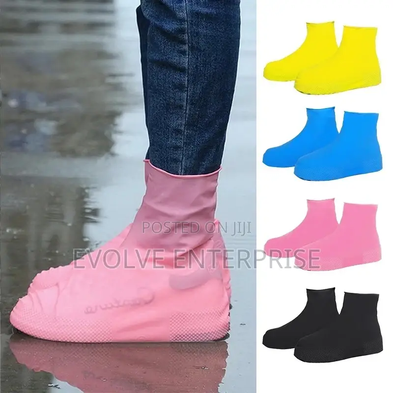1 Pair Waterproof Non-slip Silicone Shoes Rain Boots