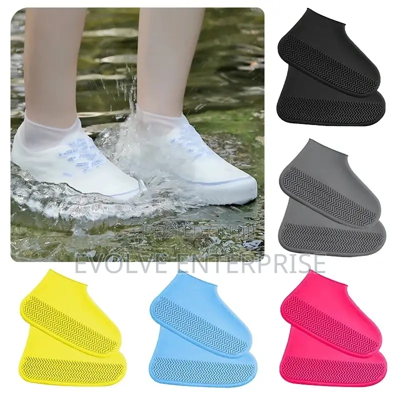1 Pair Waterproof Non-slip Silicone Shoes Rain Boots