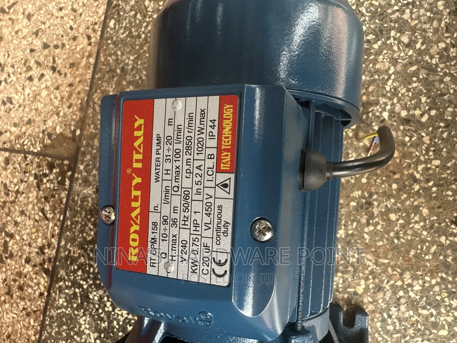 1HP Water Pump With Pump Booster