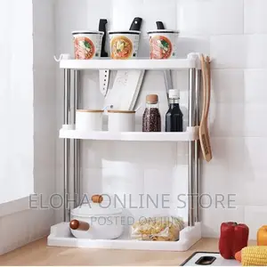 3 Tier Plastic Spice Rack Organizer