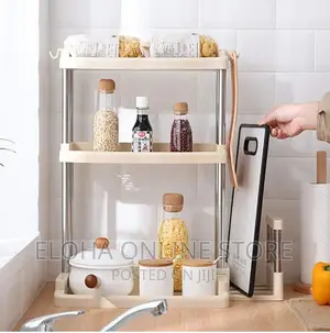 3 Tier Plastic Spice Rack Organizer
