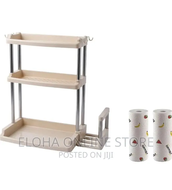 3 Tier Plastic Spice Rack Organizer