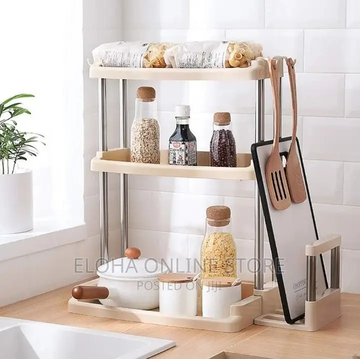 3 Tier Plastic Spice Rack Organizer