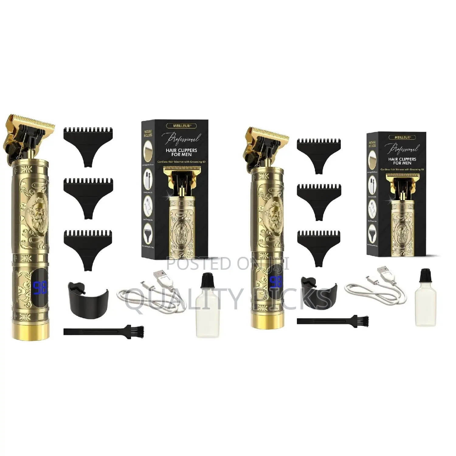 Gold Rechargeable Hair Clipper