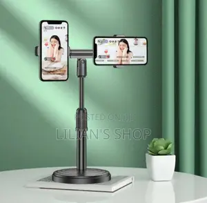Brand New Retractable Double Phone Holder