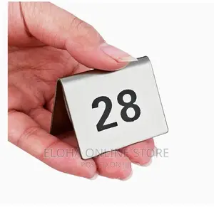 1_20 Table Number Plate for Resistant Hotel Bar