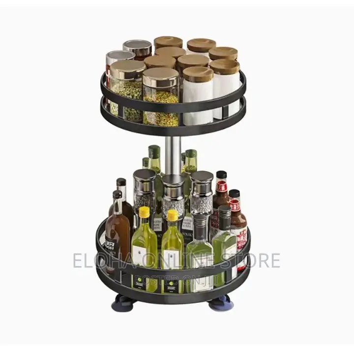 360° Rotation Multifunctional Spice Rack 2 Layers