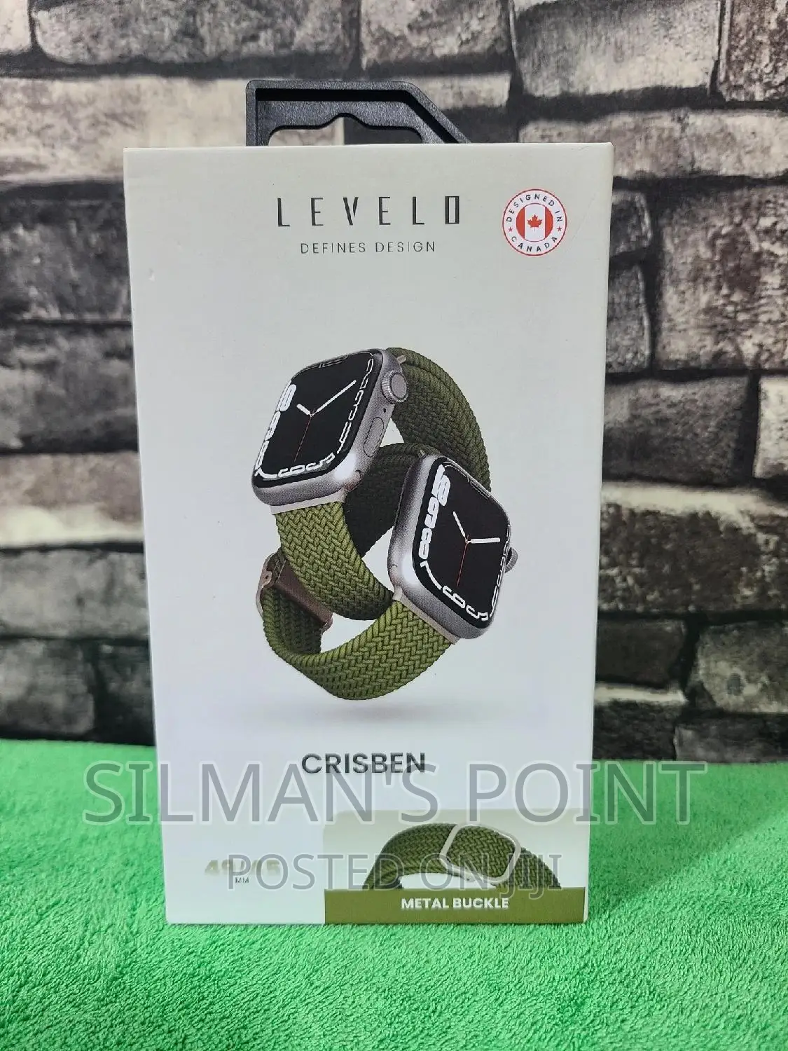 Levelo Crisben Strap Green for Apple Watch