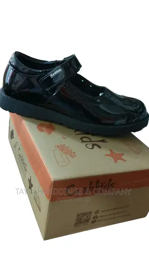 Photo - Black Star Light Up Patent T-Bar School Shoes - CRAB KIDS