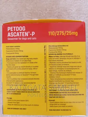 Ascaten-P Dog Dewormers 6 Tablet Pack