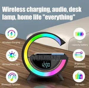 2 in 1 Fast Wireless Charger With Alarm Clock