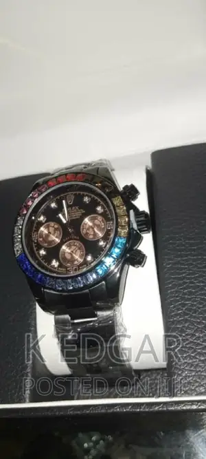 Black Rolex Day-Tona Watch