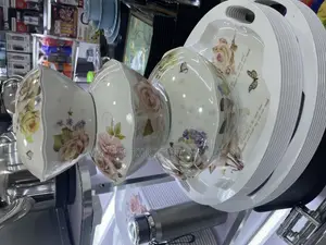 5pcs Set of Melamine Serving Bowls 2 Trays